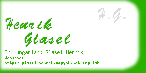 henrik glasel business card